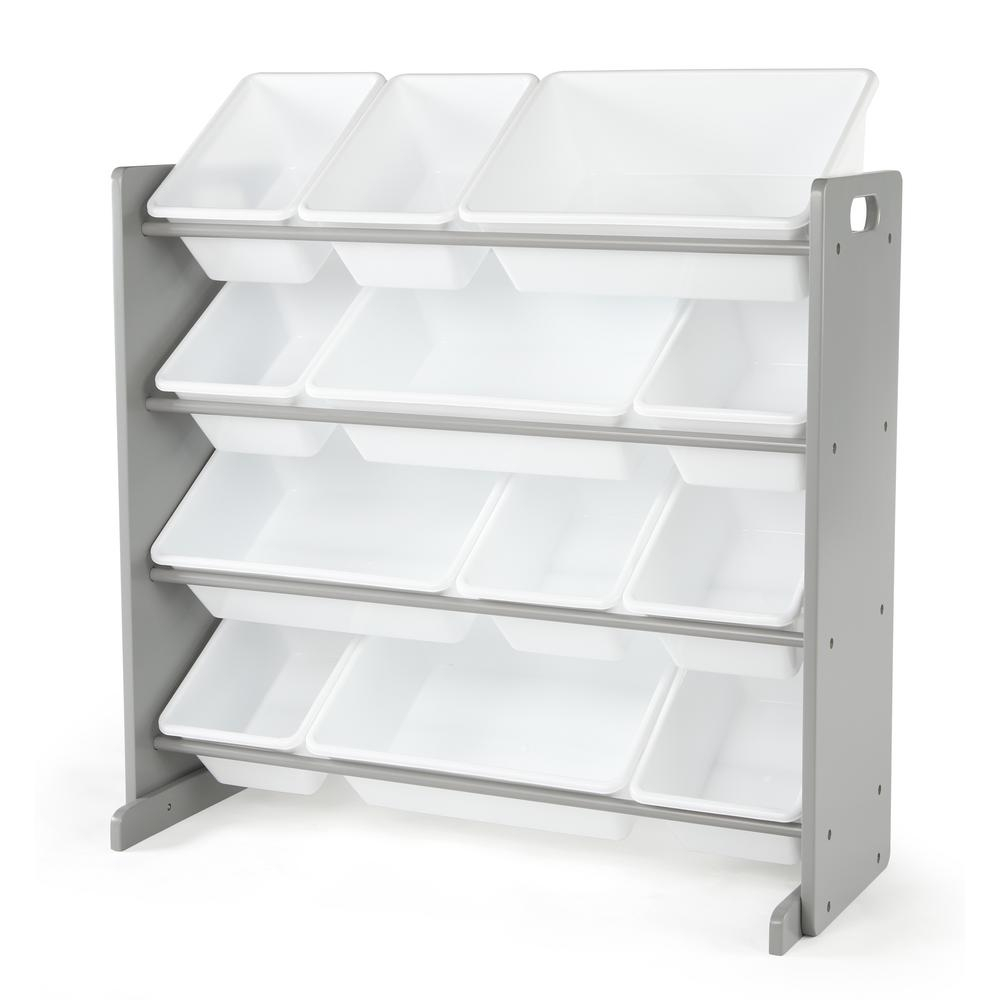 Tot Tutors Inspire Collection Greywhite Kids Wood Toy Storage throughout proportions 1000 X 1000