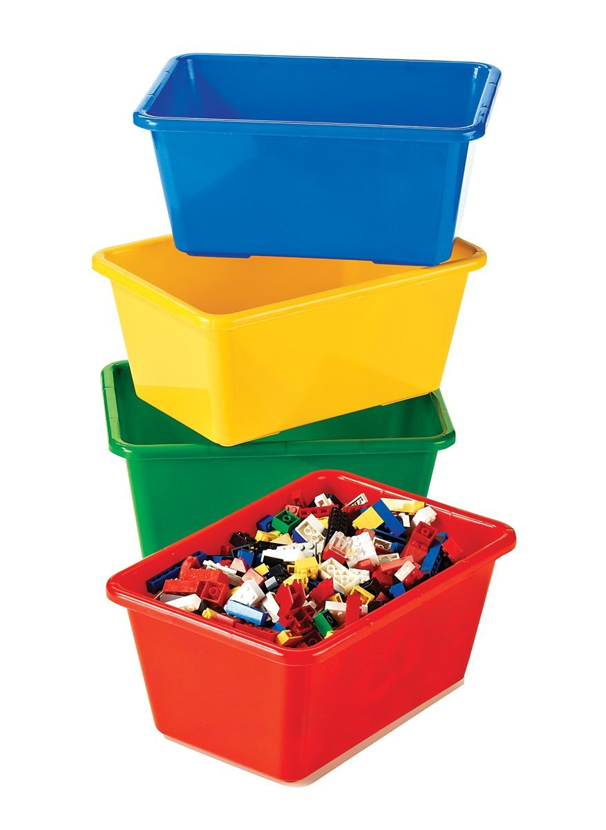 Tot Tutors Kids Primary Colors Small Storage Bins Set Of 4 621 with regard to measurements 877 X 1200