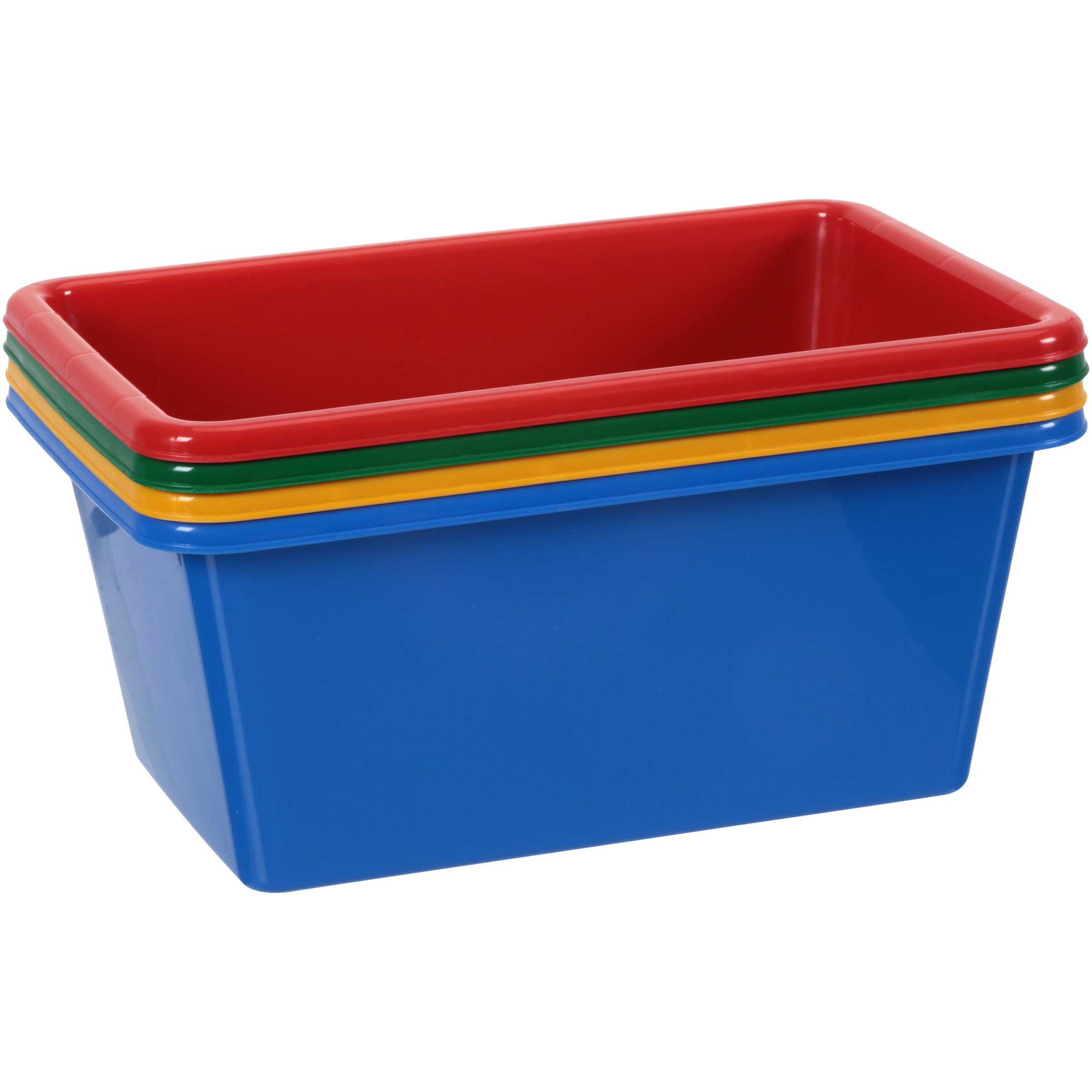 Tot Tutors Small Bins Primary Color Toy Storage Bins 4 Ct Pack inside proportions 2400 X 2400