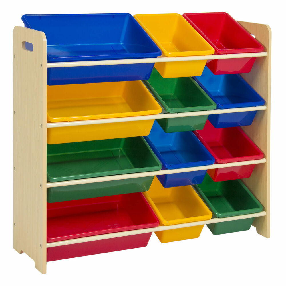 Toy Bin Organizer Kids Childrens Storage Box Playroom Bedroom Shelf regarding size 1000 X 1000