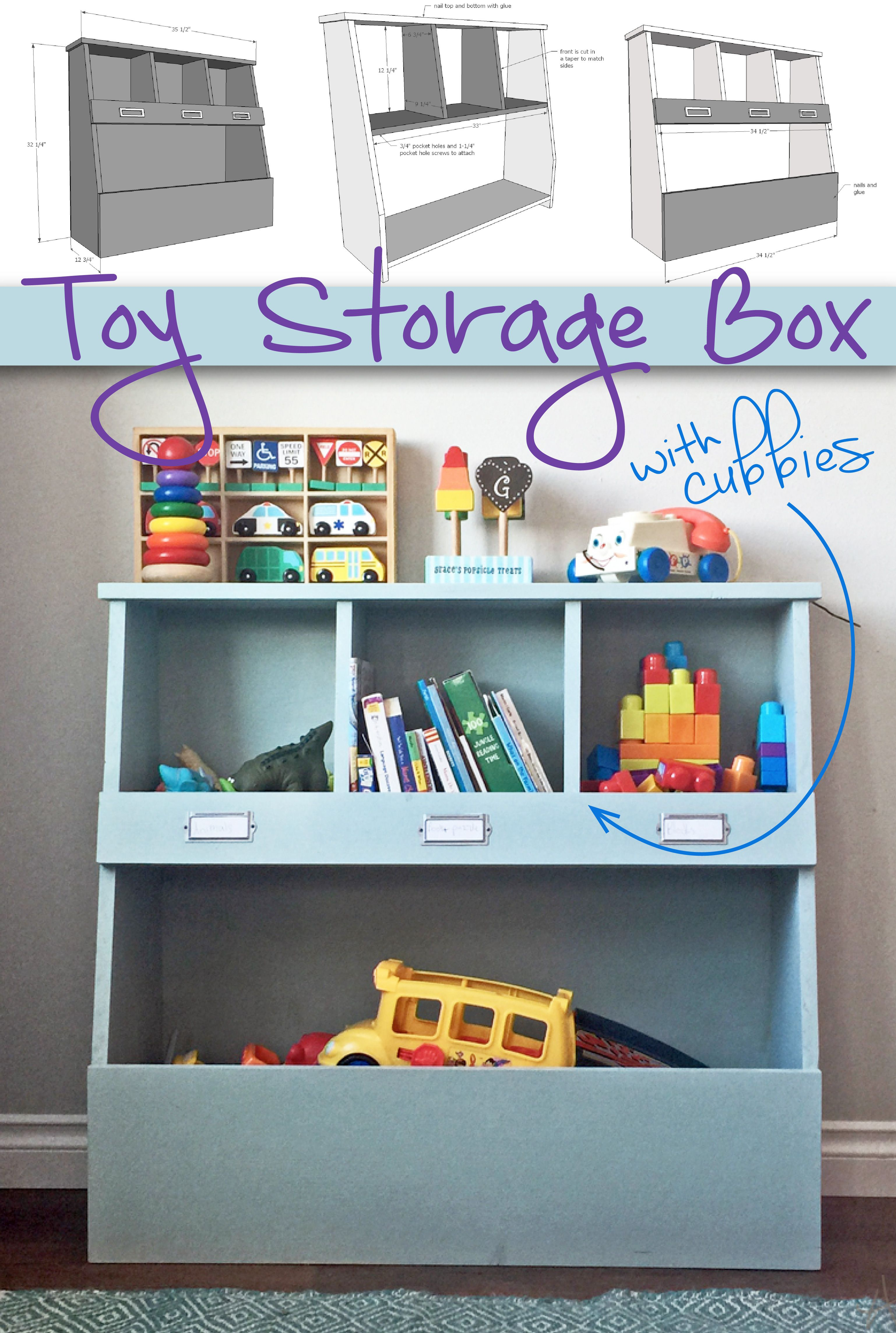 Toy Storage Box With Cubbies Keep Your Home Organized And Your Kids for measurements 3075 X 4575