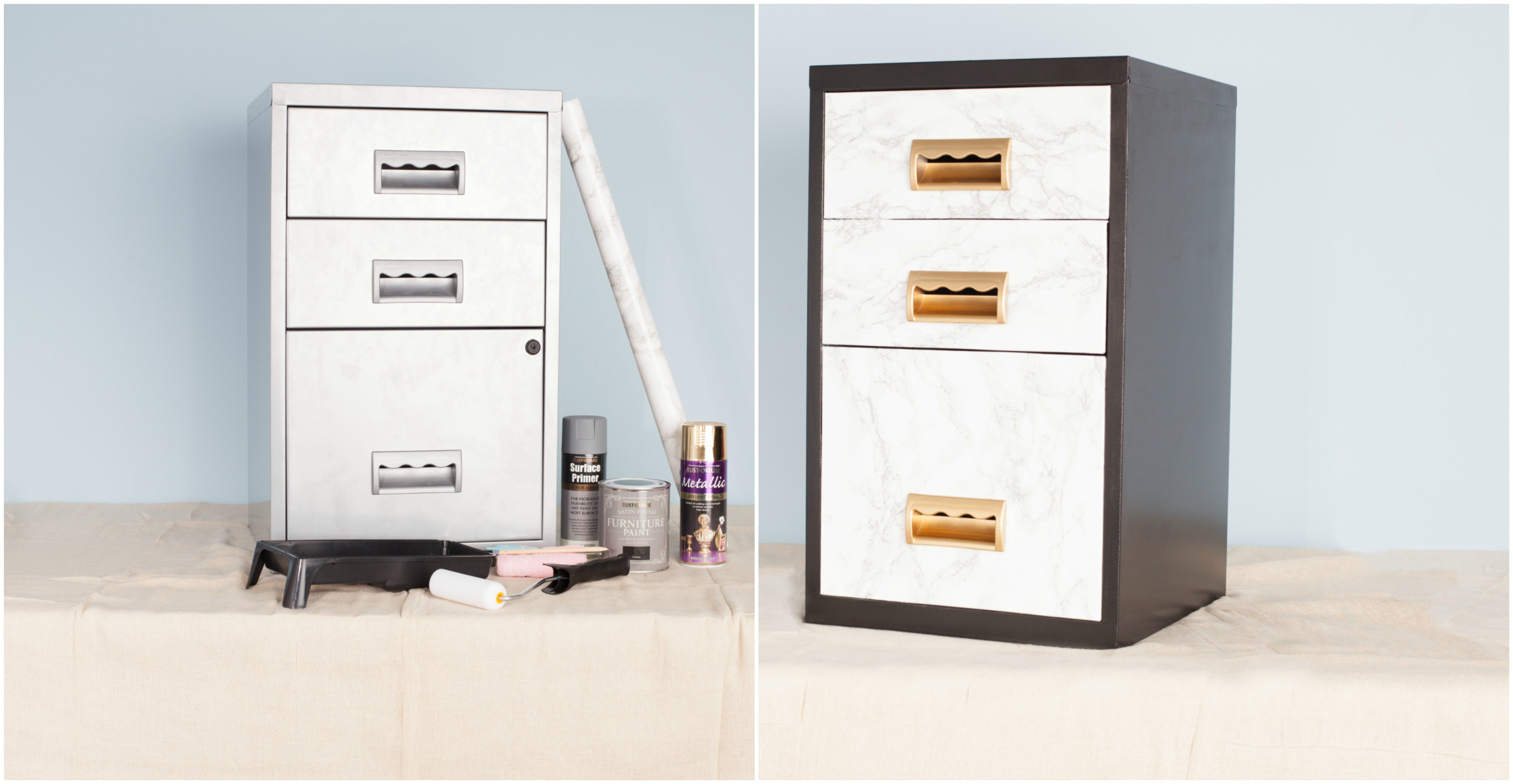 Transform A Metal Filing Cabinet Into A Stylish Set Of Storage Drawers intended for size 4000 X 2074