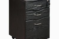 Tribeka Rolling File Cabinet 3 Office Organize Drawers Mahogany Lock throughout proportions 1600 X 1600