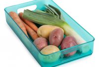 Turquoise Clear Fridge Organizing Bin Core Kitchen Zulily for sizing 959 X 1152