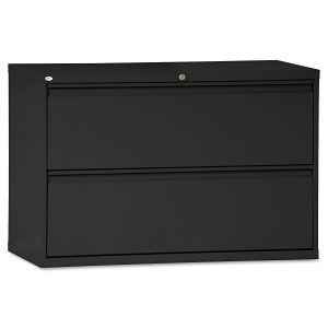Two Drawer Lateral File Cabinet 42w X 18d X 28 38h Black Boss within measurements 1500 X 1500