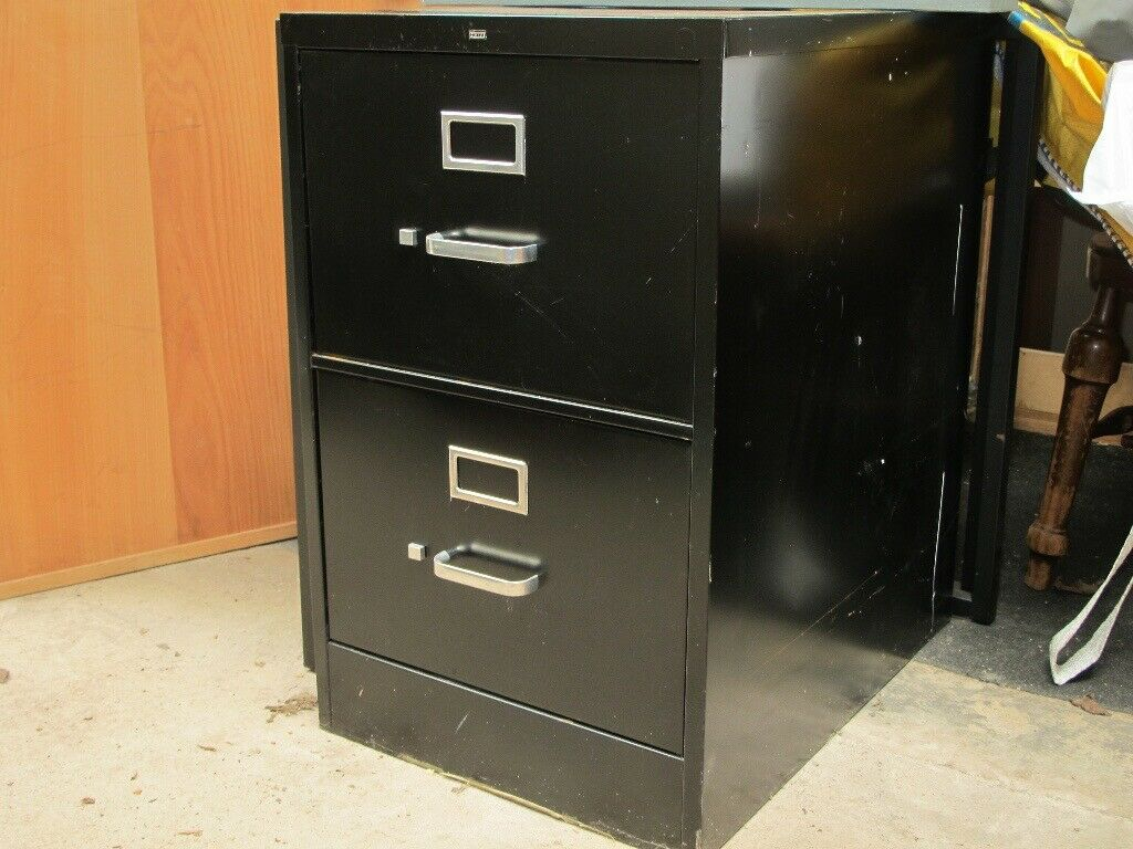 Two Drawer Metal Filing Cabinet With Chrome Handles And Detailing In for proportions 1024 X 768