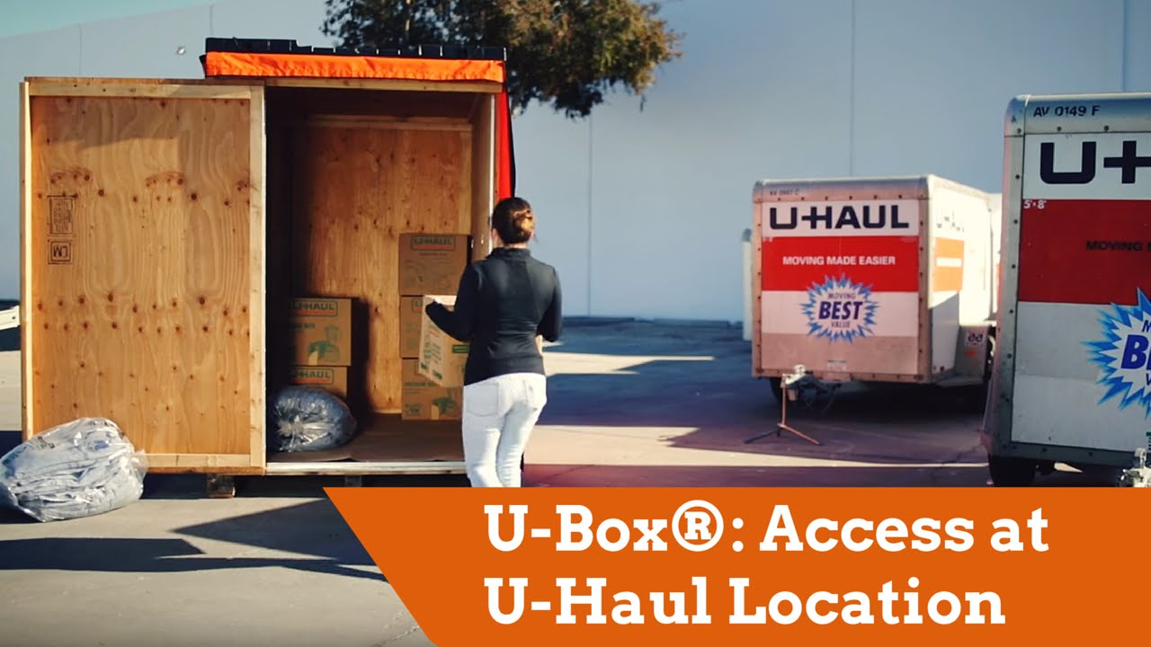 U Box Moving And Storage Containers Access At U Haul Location regarding dimensions 1280 X 720