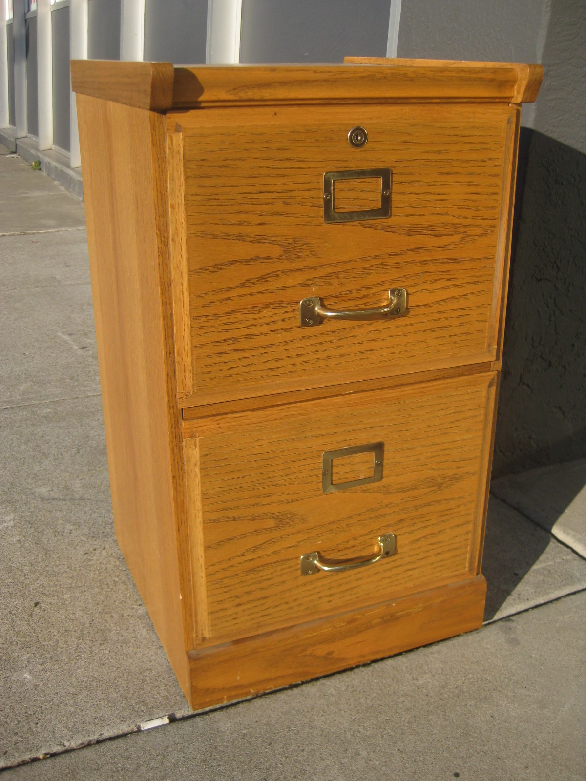 Uhuru Furniture Collectibles Sold Oak 2 Drawer File Cabinet 40 pertaining to measurements 1200 X 1600
