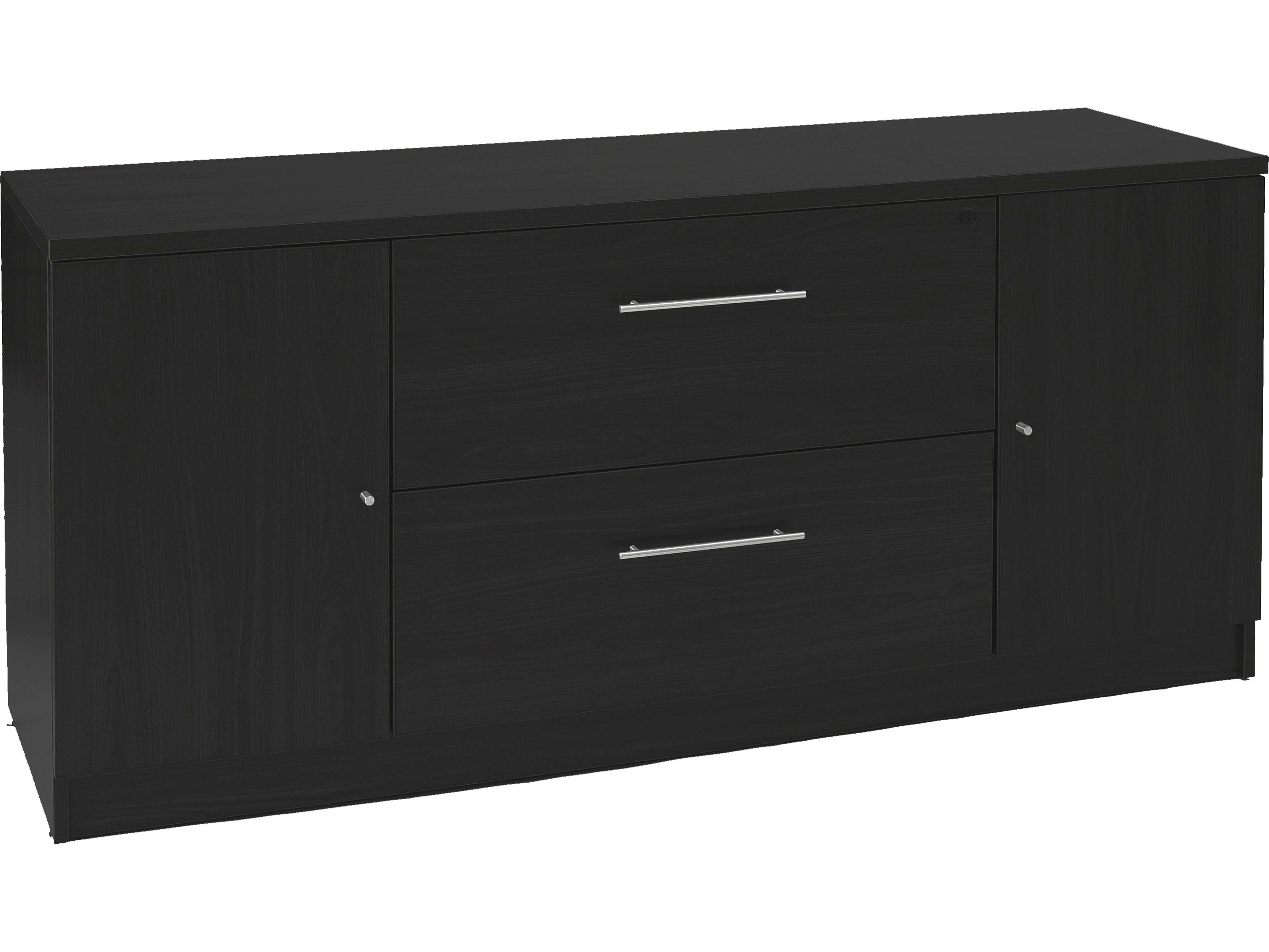 Unique Furniture 100 Series Espresso Credenza File Cabinet inside measurements 5786 X 4341