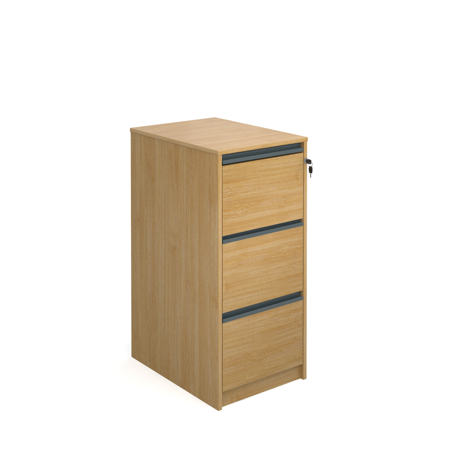 Universal 3 Draw Wood Office Furniture Tough Filing Cabinet Oak in size 1600 X 1600