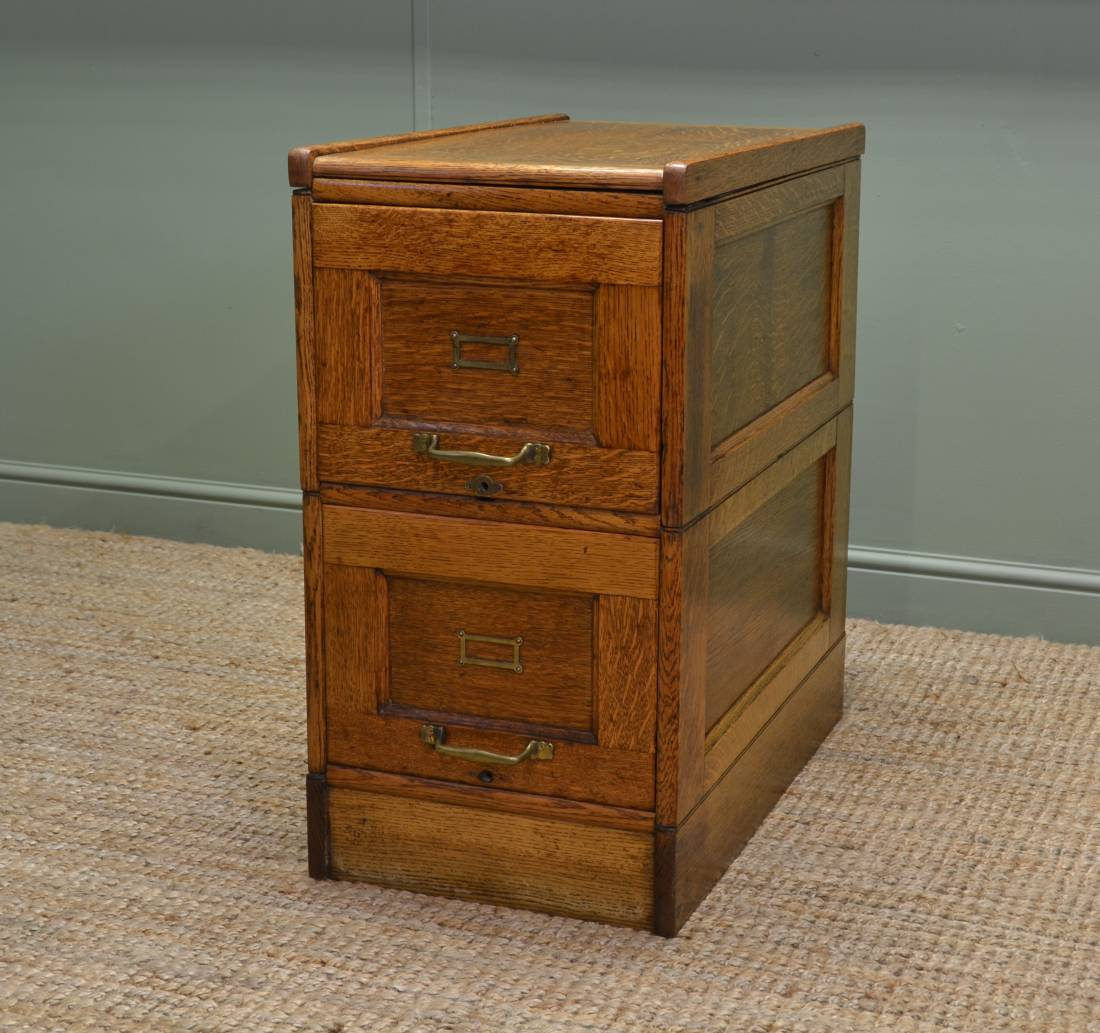 Unusual Edwardian Oak Antique Filing Cabinet Antiques World inside sizing 1100 X 1033