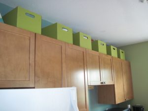 Use The Space Above Kitchen Cabinets For Extra Storage In A Small in dimensions 3264 X 2448