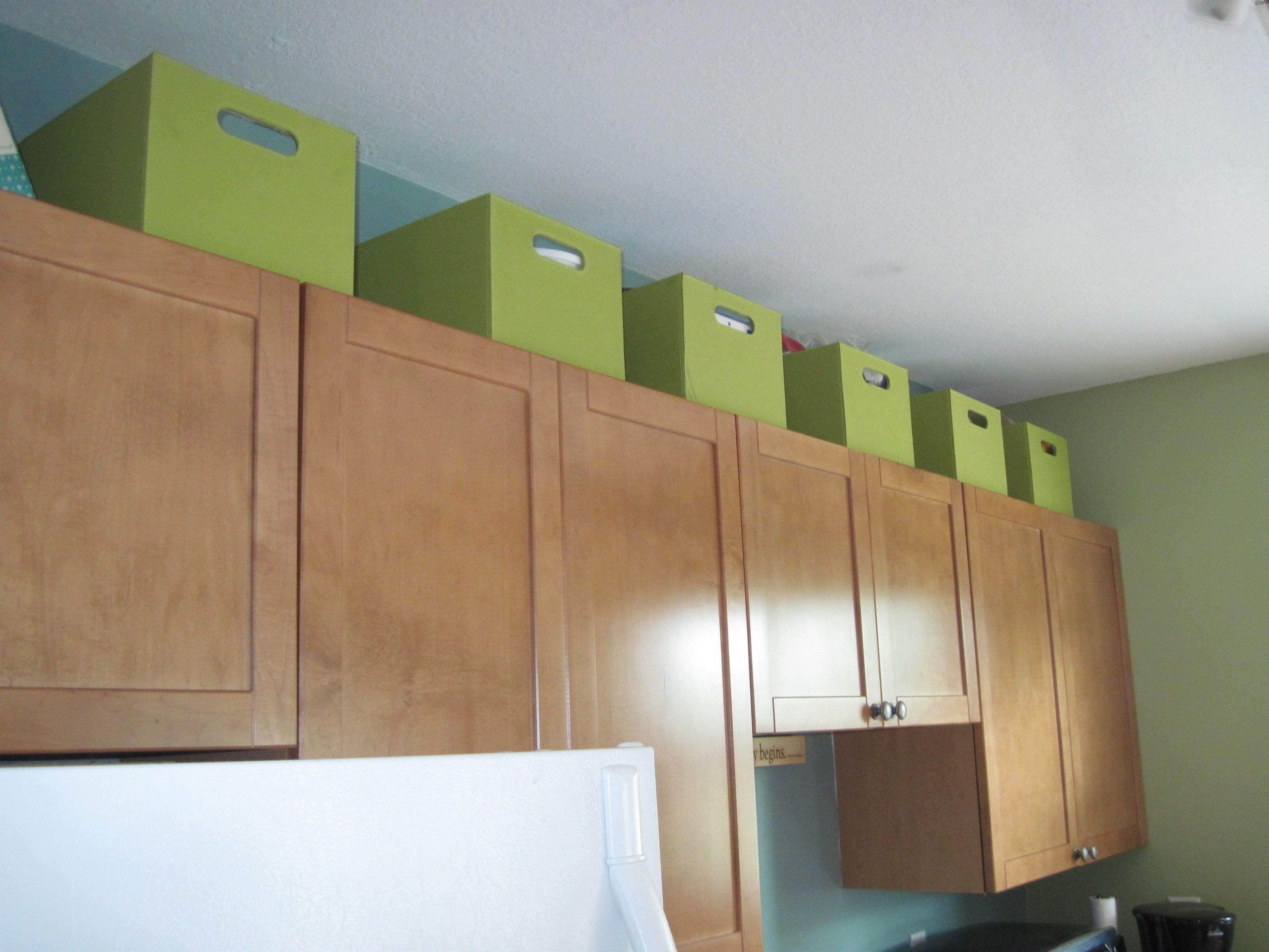 Use The Space Above Kitchen Cabinets For Extra Storage In A Small within dimensions 3264 X 2448