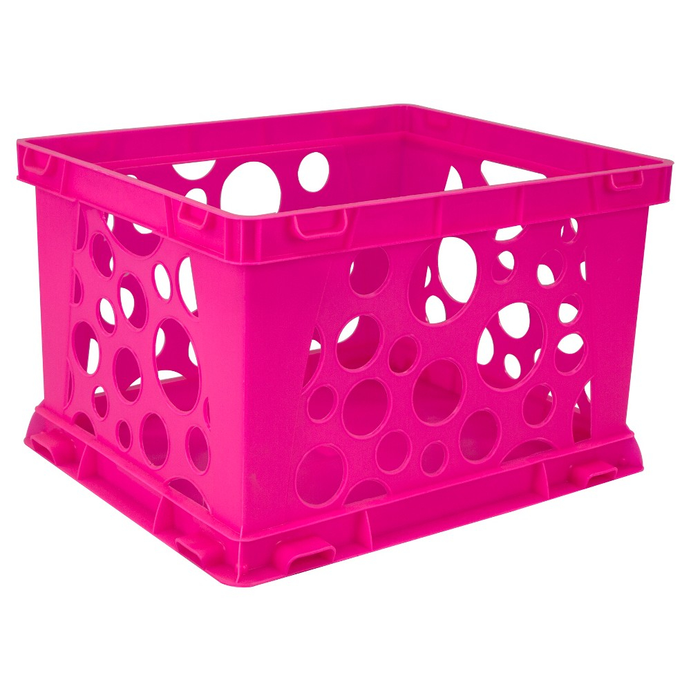 Utility Storage Bin Storex Neon Pink Products Crate Storage with regard to size 1000 X 1000