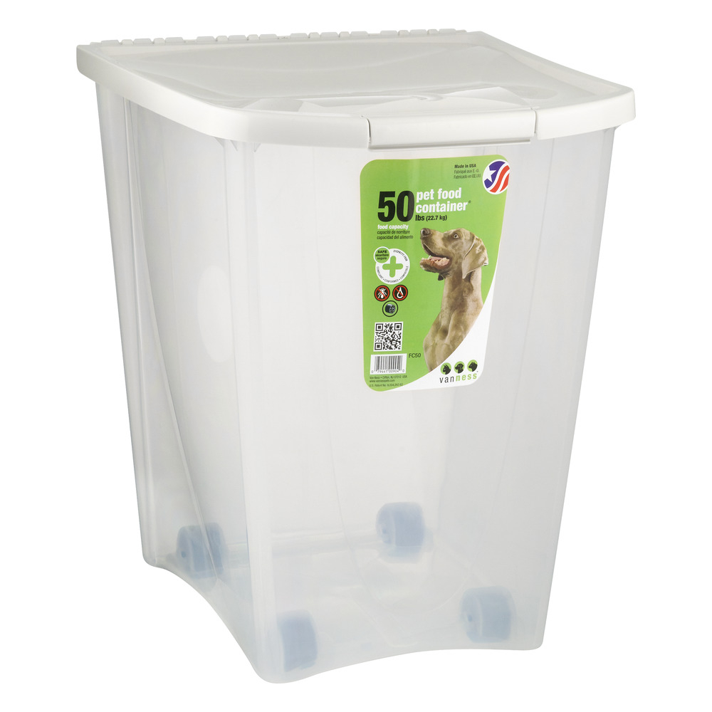 Van Ness Pet Food Storage Container 50 Lb Walmart pertaining to proportions 1000 X 1000
