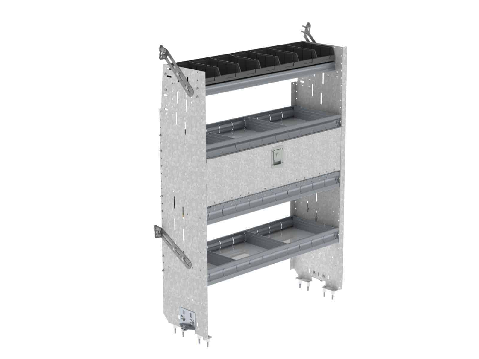 Van Storage Bins With Square Back Unit Universal Ranger Design regarding measurements 1600 X 1200