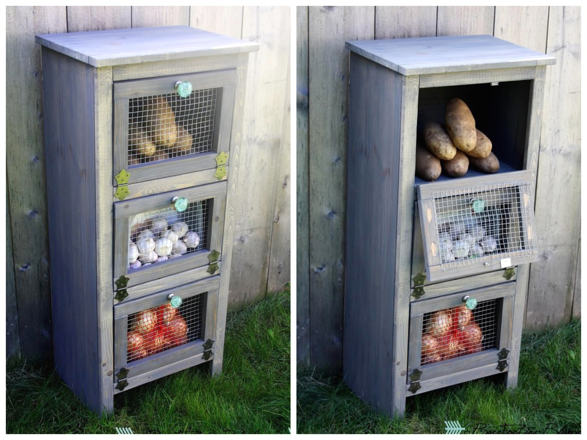 Vegetable Bin Cupboard Ana White regarding sizing 1200 X 900