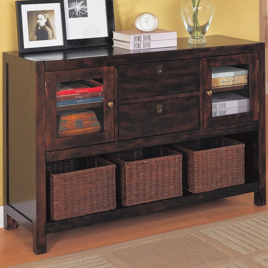 Very Useful Console Table With Baskets Design Gallery Including with regard to sizing 898 X 897