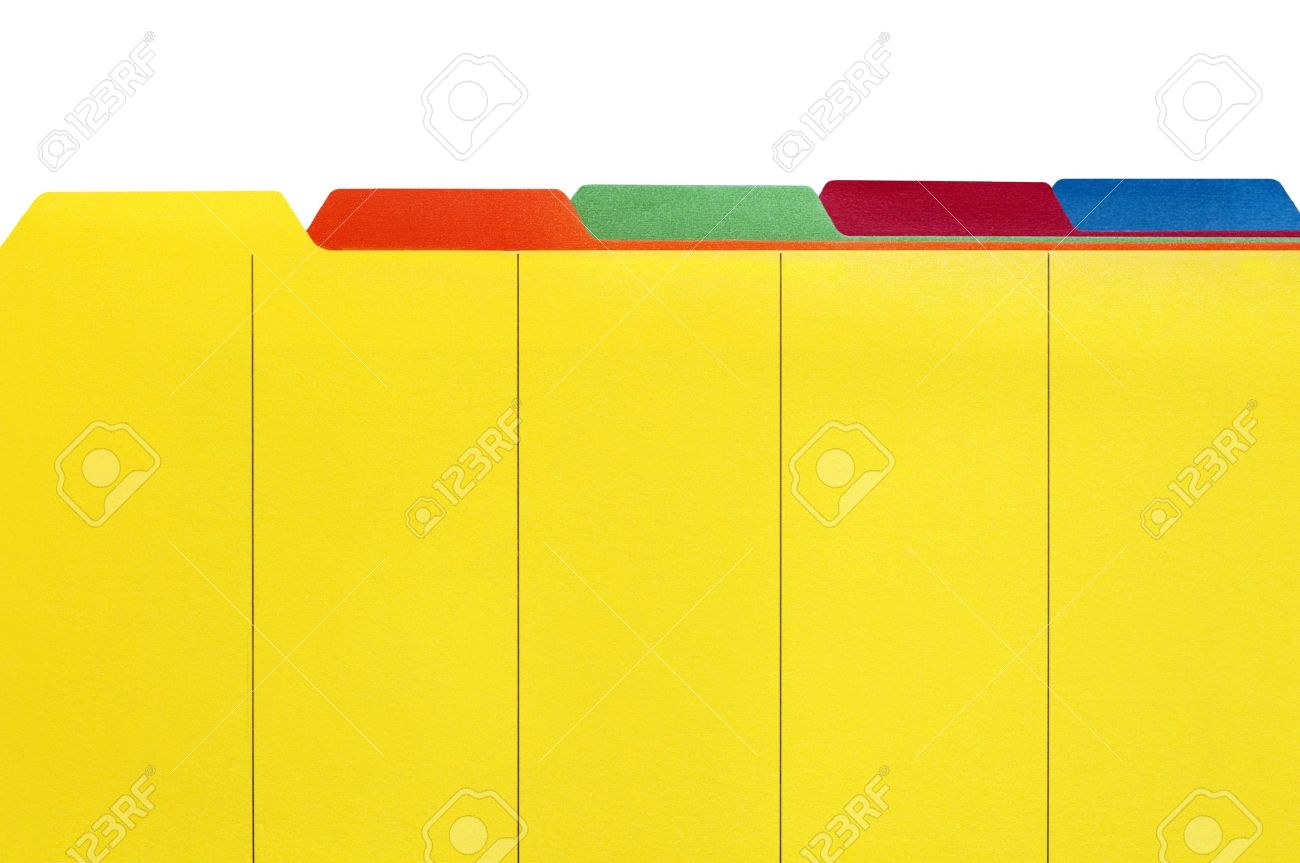 Vibrant File Divider Tabs Ready For Your Own Labels White Stock in dimensions 1300 X 863
