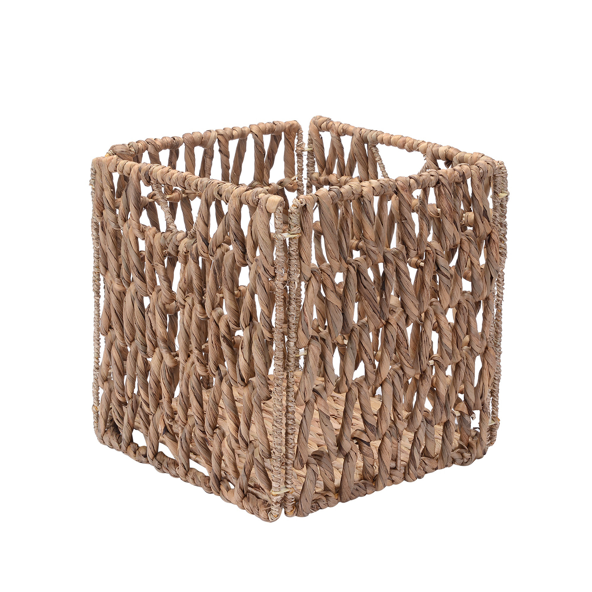 Villacera 12 Inch Square Hand Woven Wicker Storage Bin Foldable intended for sizing 2000 X 2000