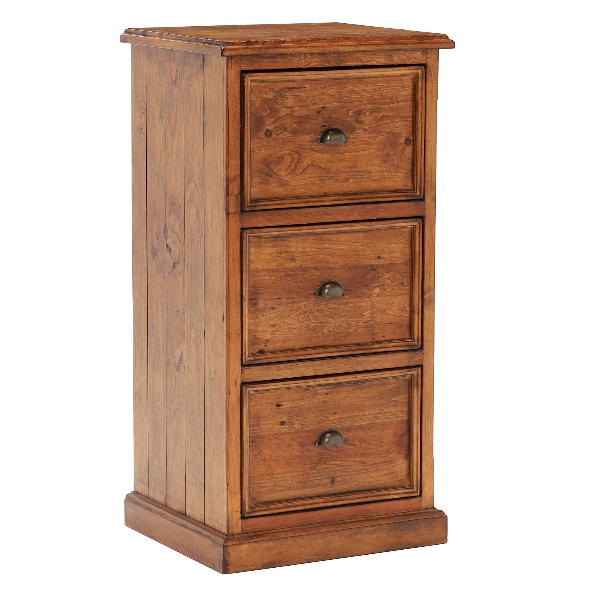 Villiers Reclaimed Wood 3 Drawer Filing Cabinet Filing Cabinets intended for size 2000 X 2000