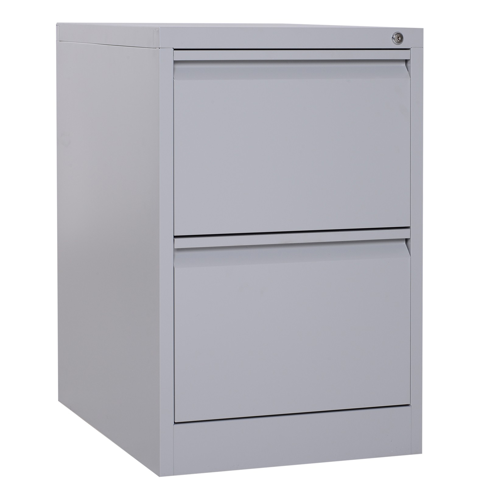 Vinsetto Lockable Office File Cabinet 2 Deep Drawers Under Desk within sizing 1600 X 1600