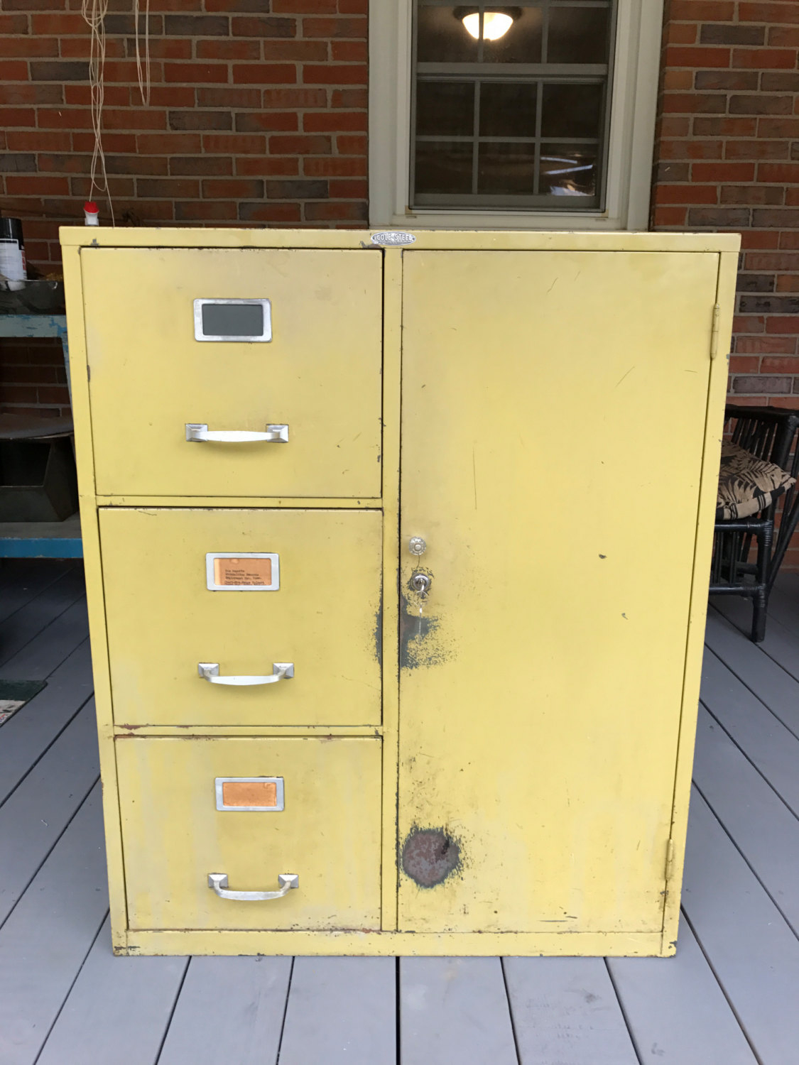 Vintage Cole Steel Metal File Cabinet Combination Safe Lock And inside measurements 1125 X 1500