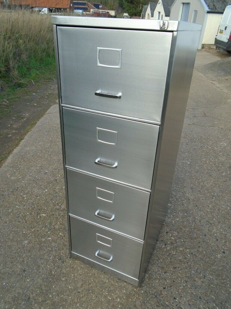 Vintage Industrial Triumph Steel Filing Cabinet Stripped Polished pertaining to sizing 768 X 1024