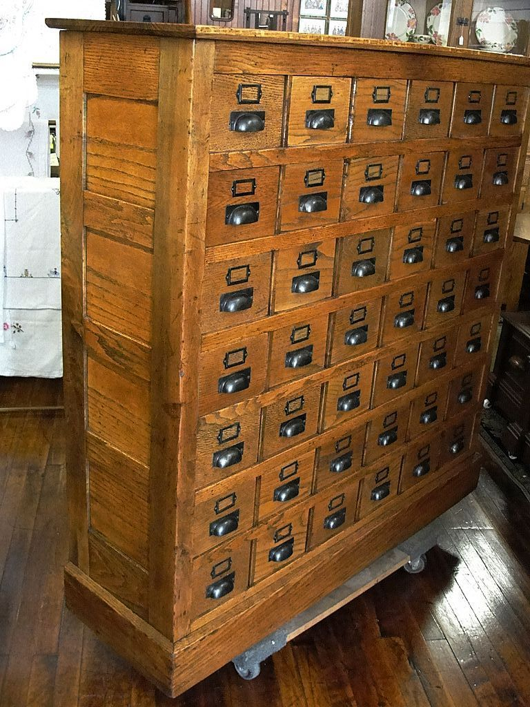 Vintage Library Card Cabinet Nostalgic Furniture Vintage for measurements 768 X 1024