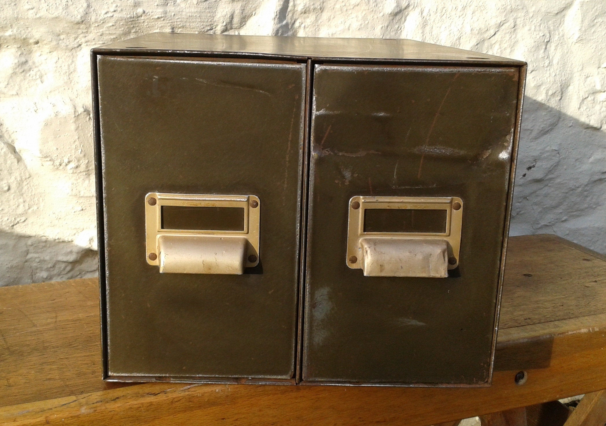 Vintage Metal 2 Drawer Art Metal Filing Cabinet Etsy regarding size 2095 X 1474