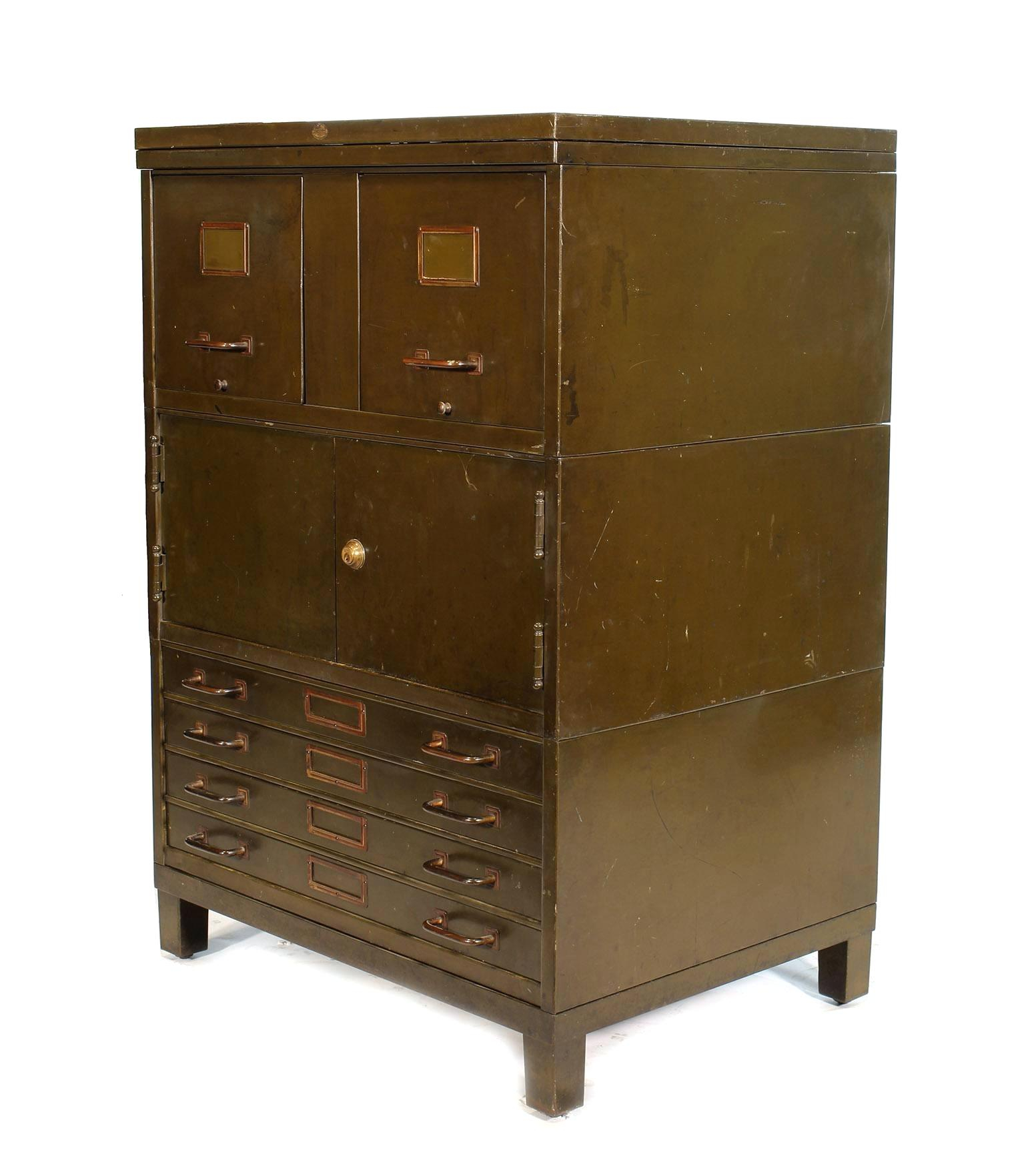 Vintage Metal File Cabinet Ranademirco with regard to proportions 1550 X 1763
