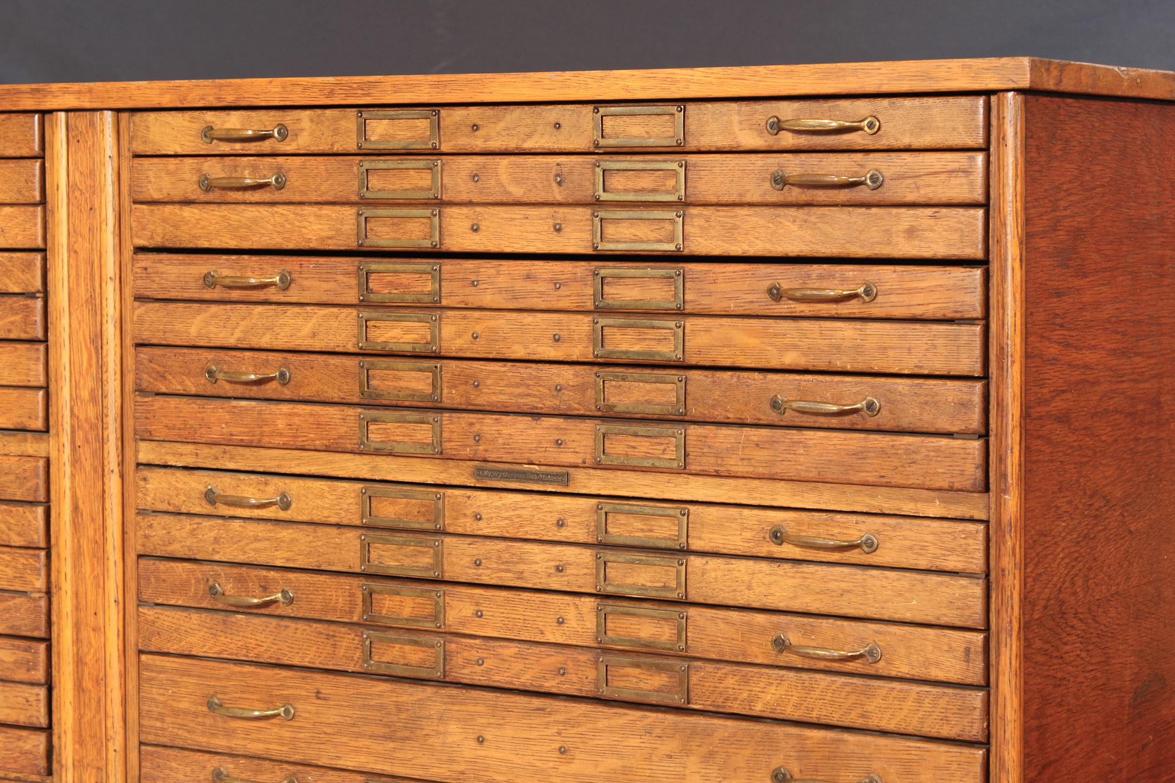 Vintage Oak Flat File Cabinet Kitchen Island At 1stdibs in dimensions 2325 X 1550