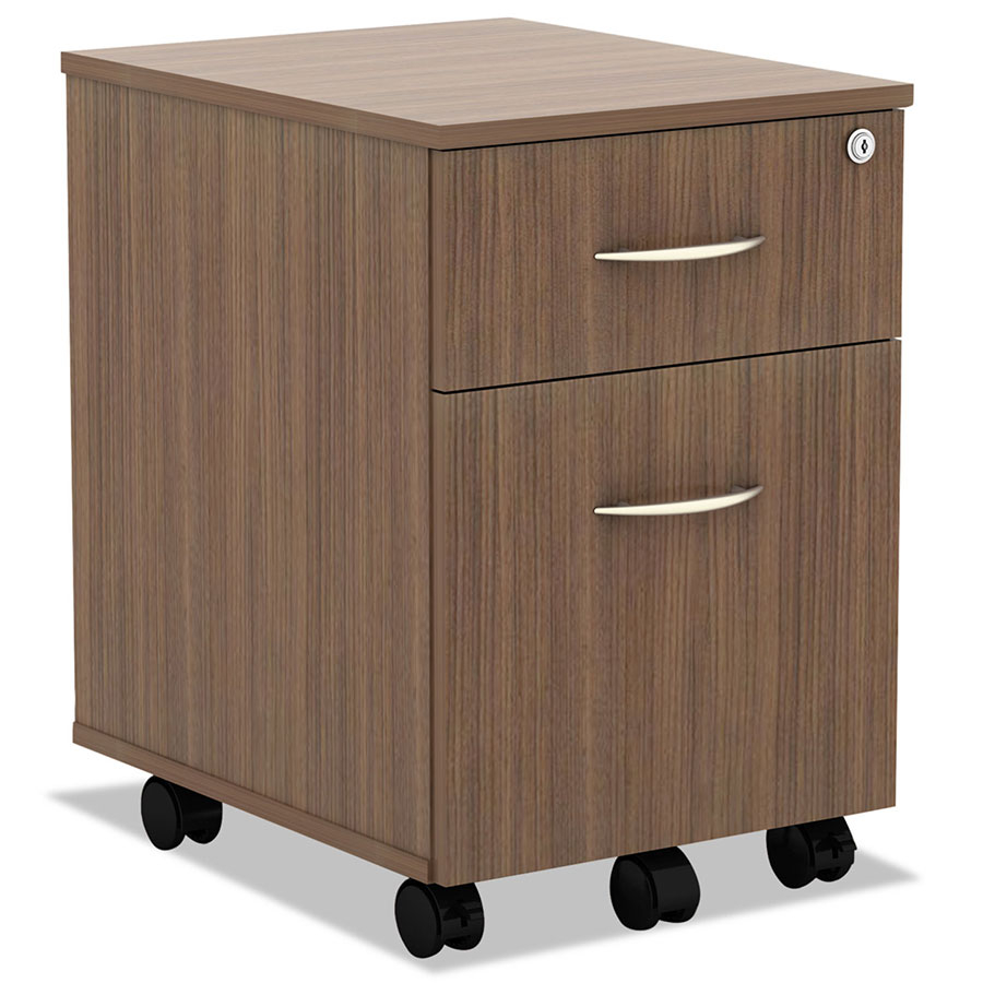 Virginia Modern Walnut 2 Drawer Mobile File Eurway pertaining to dimensions 900 X 900