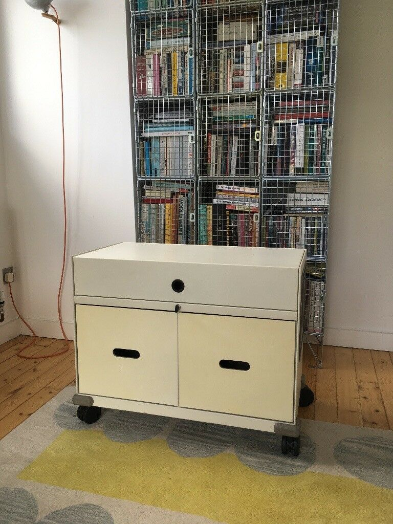 Vitra Double Filing Cabinet On Wheels With Pull Handle In Victoria Park with regard to measurements 768 X 1024