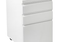 Vivo White 3 Drawer Mobile File Cabinet With Lock Rolling Pedestal pertaining to dimensions 2000 X 2000