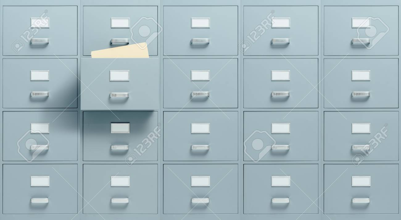 Wall Mounted Filing Cabinets A Drawer With Files Inside Is Open regarding measurements 1300 X 713