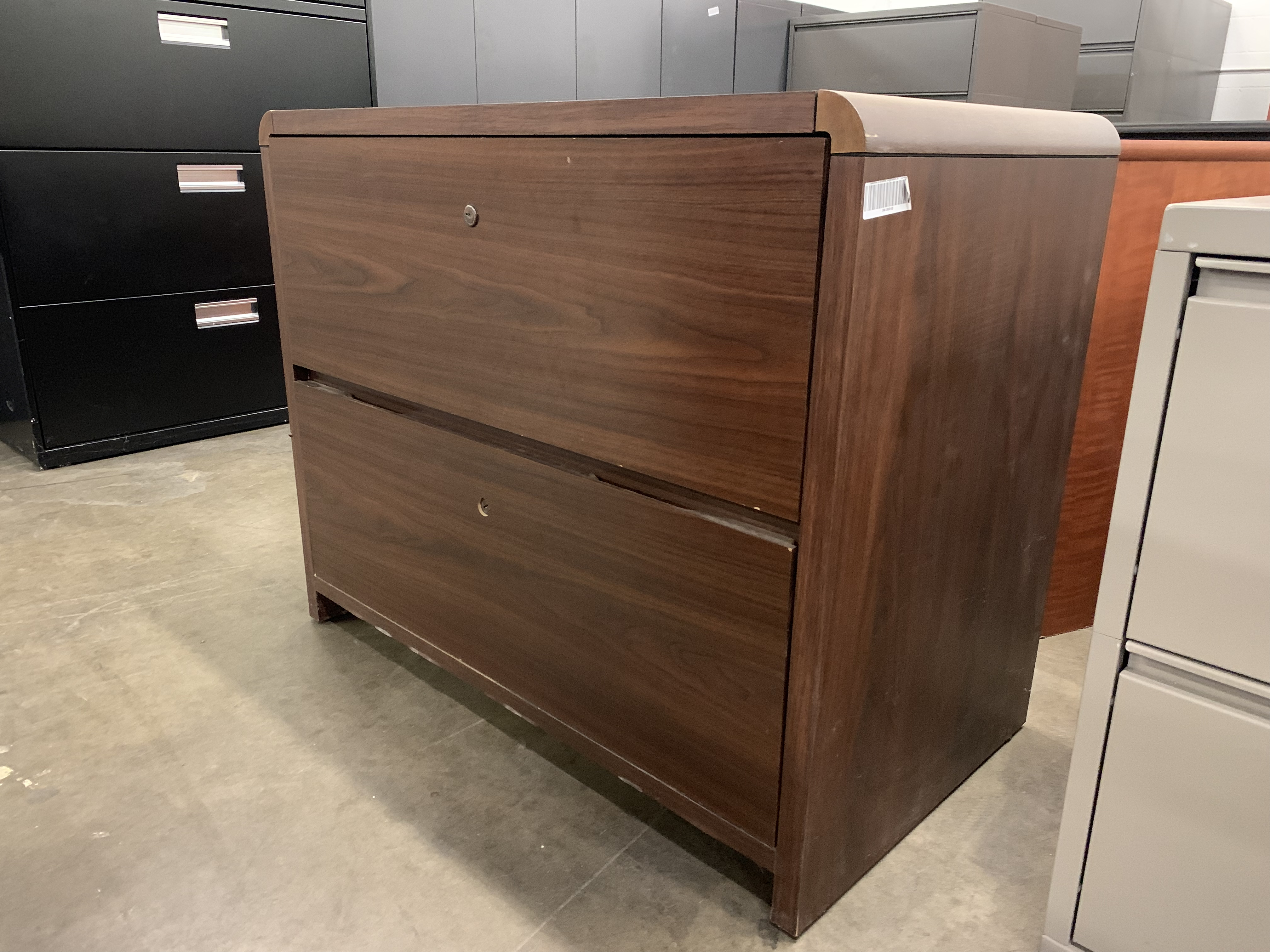 Walnut 2 Drawer Lateral Capital Choice Office Furniture intended for size 4032 X 3024