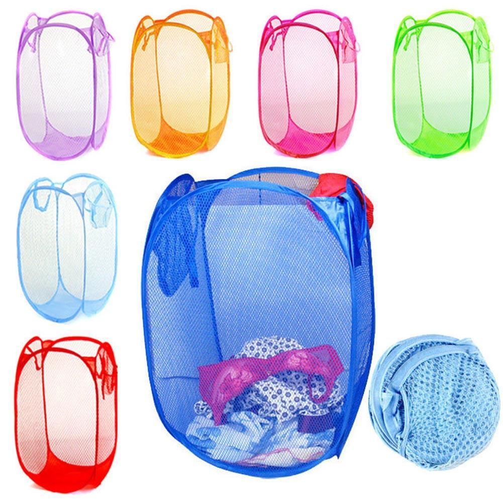 Washbag Storage Case Pop Up Hamper Reinforce Nylon Mesh Laundry in size 1001 X 1001