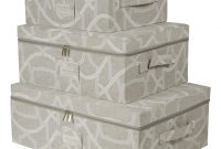 Waverly Storage Bins With Zipper Cover Set Of 3 Beige Products intended for proportions 2048 X 2048