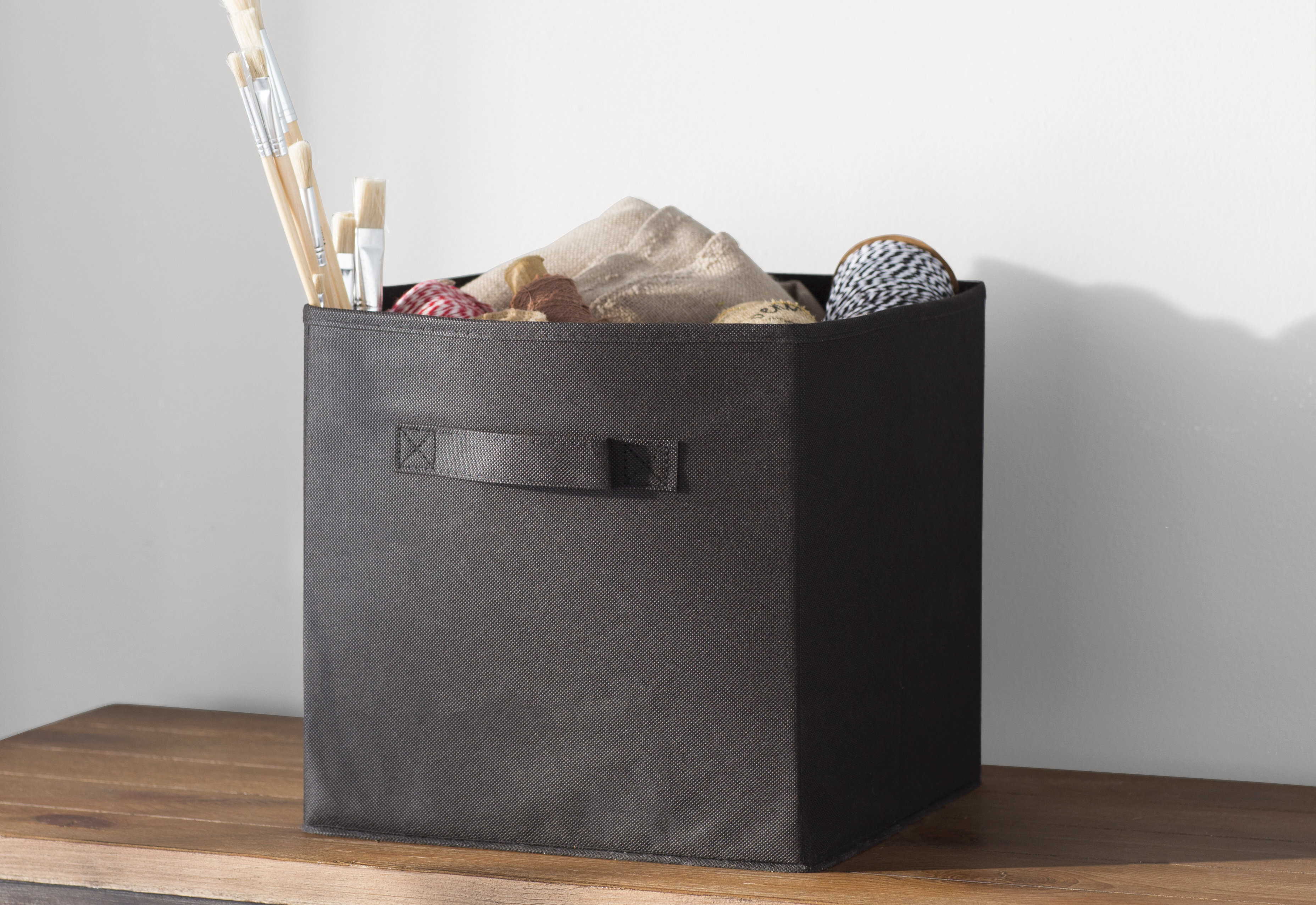 Wayfair Basics Collapsible Fabric Bin with sizing 3711 X 2551