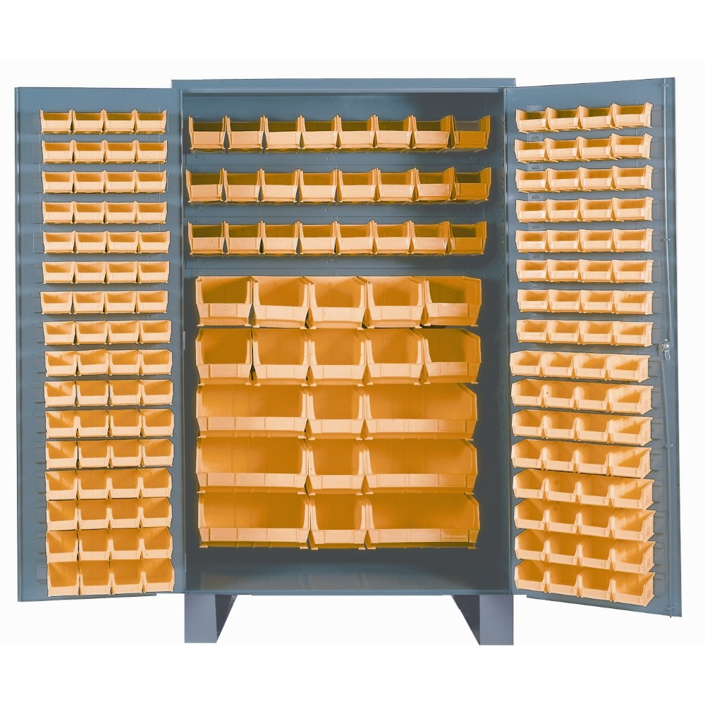 Welded Bin Storage Cabinets 36 With Plastic Bins for size 1000 X 999