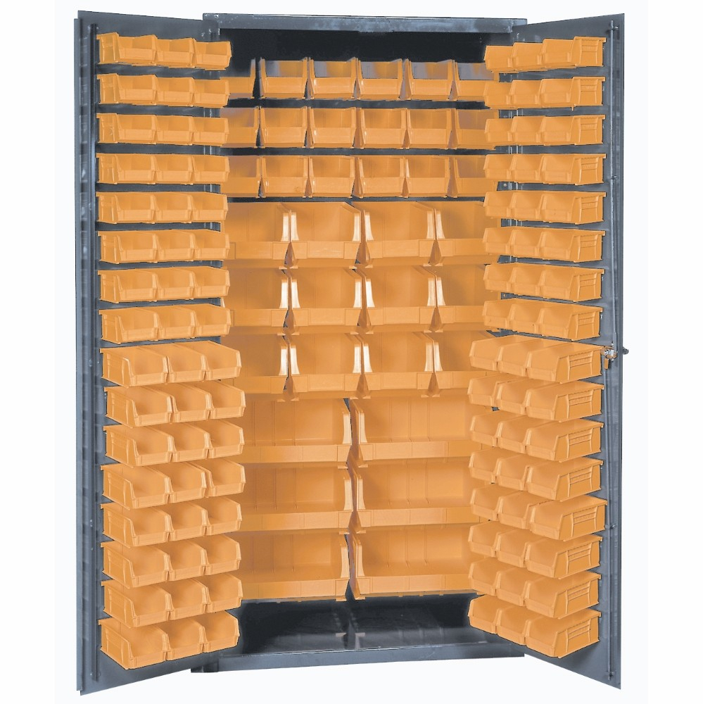 Welded Bin Storage Cabinets 36 With Plastic Bins with measurements 999 X 1000