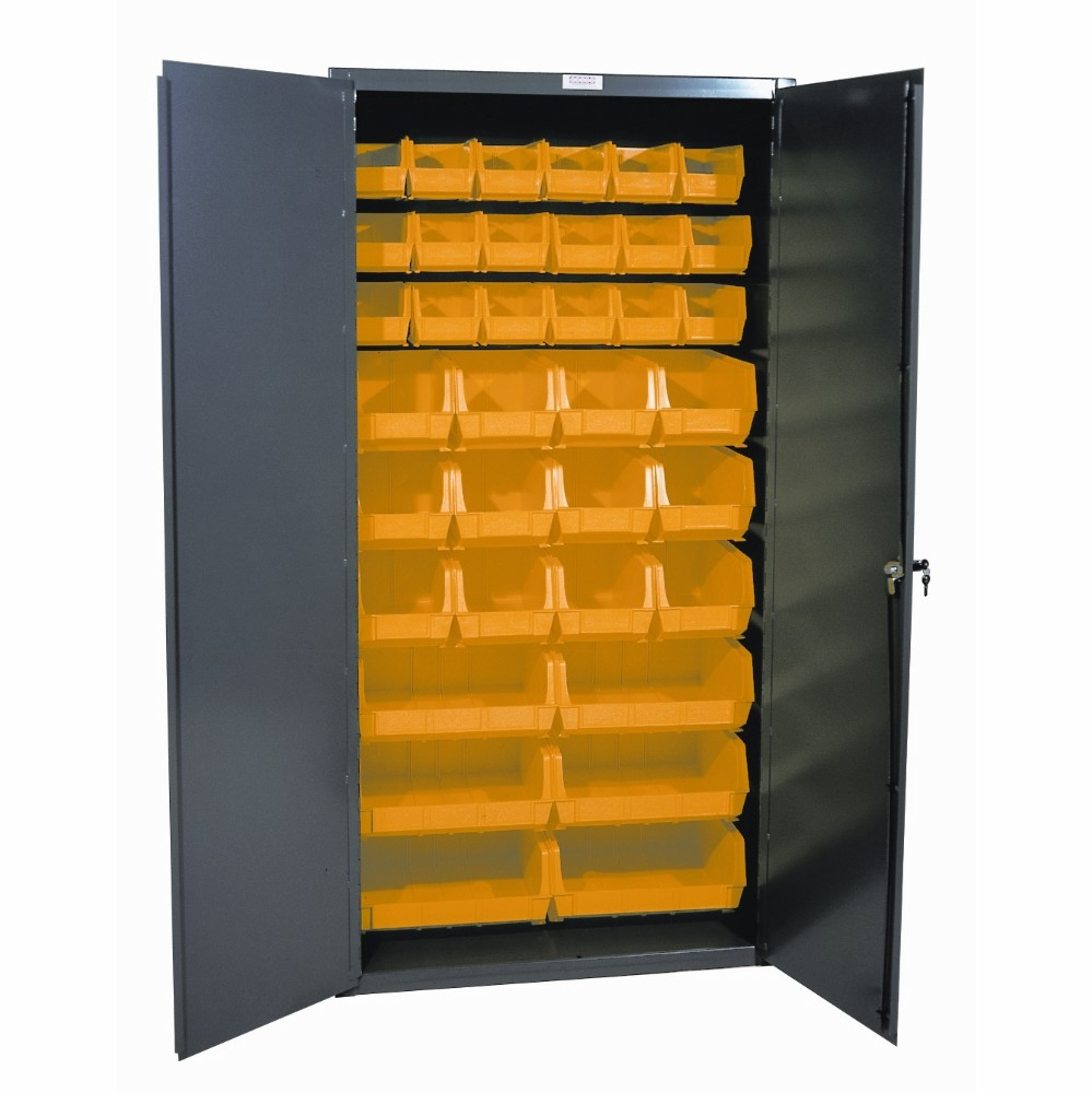 Welded Bin Storage Cabinets 36 With Plastic Bins with regard to measurements 999 X 1000