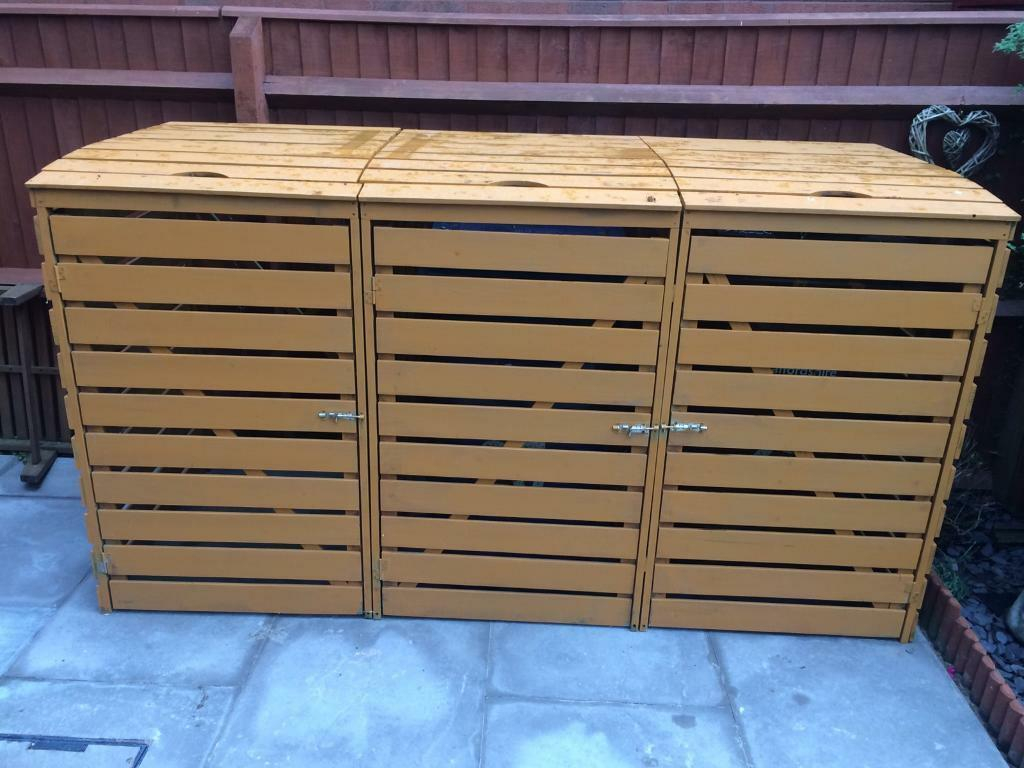 Wheelie Bin Storage Triple Ronniebrownlifesystems for measurements 1024 X 768