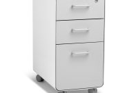 White Light Gray Slim Stow 3 Drawer File Cabinet Rolling Rolling regarding size 2000 X 2000