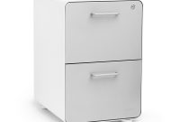 White Light Gray Stow 2 Drawer File Cabinet Poppin for sizing 1000 X 1000