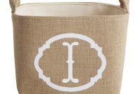 White Monogram Burlap Storage Bin Reviews Joss Main in measurements 1500 X 1500