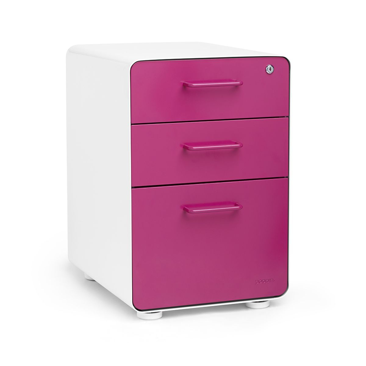 White Pink Stow 3 Drawer File Cabinet Fully Loadedpink Law with sizing 1200 X 1200