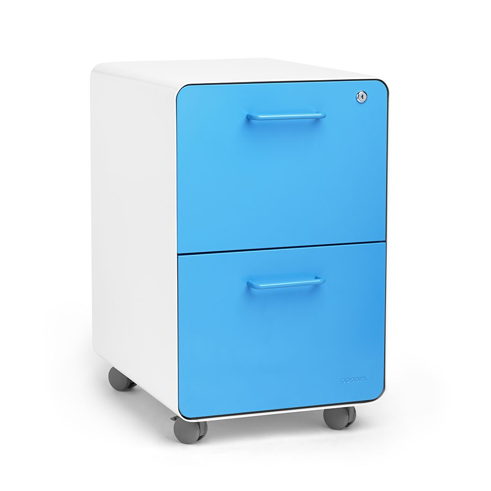 White Pool Blue Stow 2 Drawer File Cabinet Rolling For Surabhi inside sizing 1000 X 1000