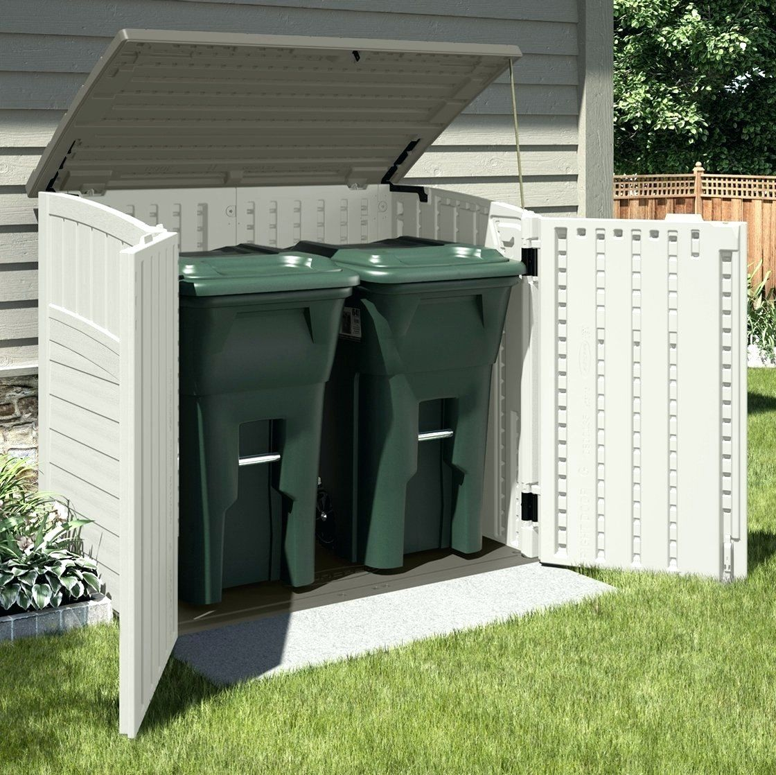 White Trash Container Storage Shed Nice Shed Design Perfect Trash within sizing 1120 X 1118